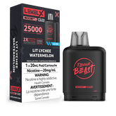 Level X Flavour Beast Boost Pod - Lit Lychee Watermelon Iced available on Canada online vape shop